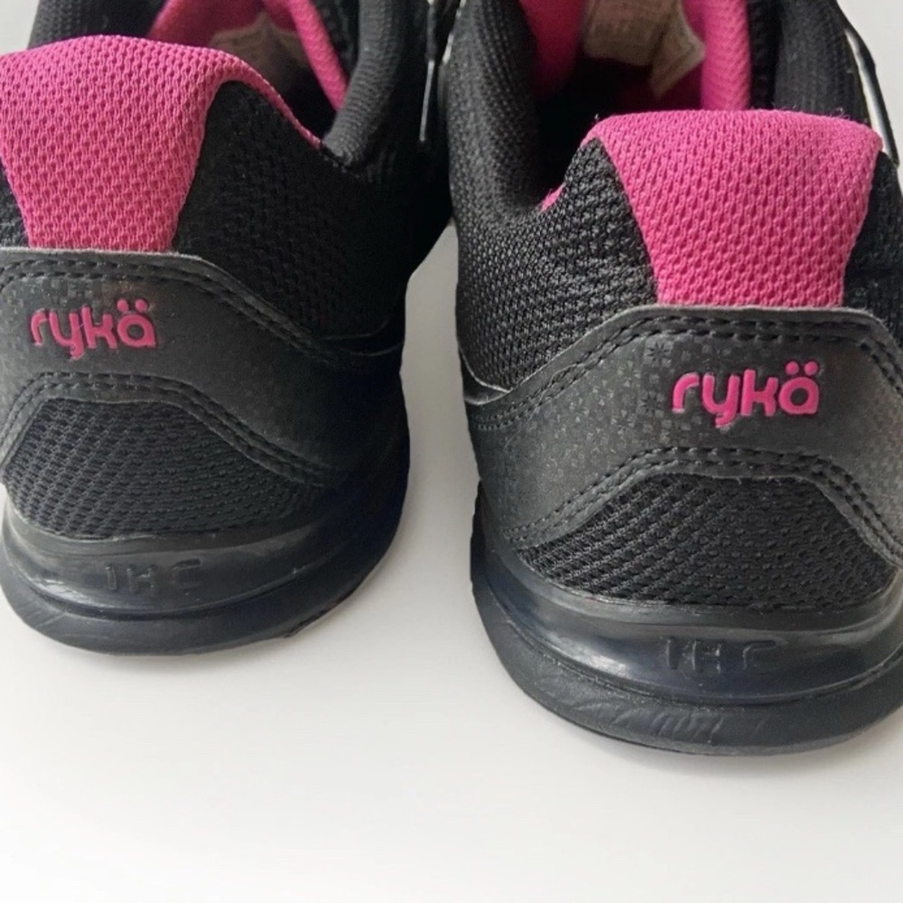 Ryka Exertion Running Shoes Women’s SZ 8W black‎ and pink EUC preppy Athleisure - Picture 5 of 8